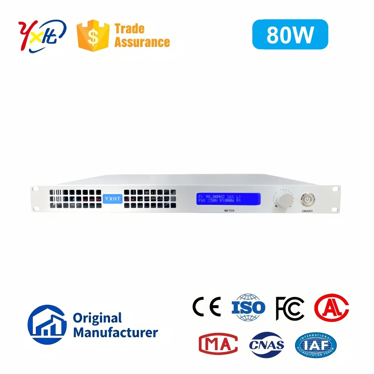 

School 80W FM Transmitter, Meeting Lecture, Smart Fan Control, Energy Saving, Compact Design
