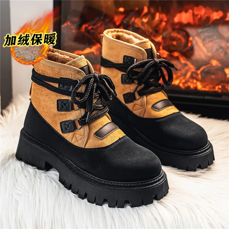 

Men's Winter Boots Thermal Waterproof | Non-Slip Snow Shoes | Plush Lined Sneakers | Outdoor Hiking Boots for Men