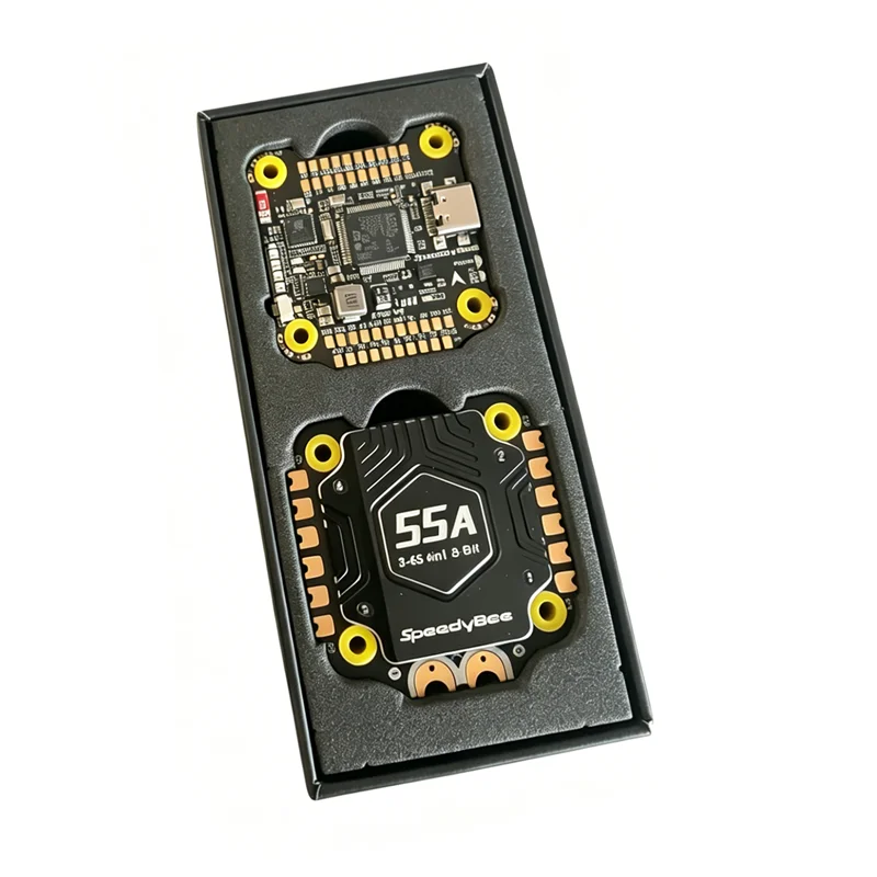 

F405 V5 OX32 55A FC ESC Stack By SpeedyBee, STM32F405 FC & OX32 55A ESC for FPV Drone