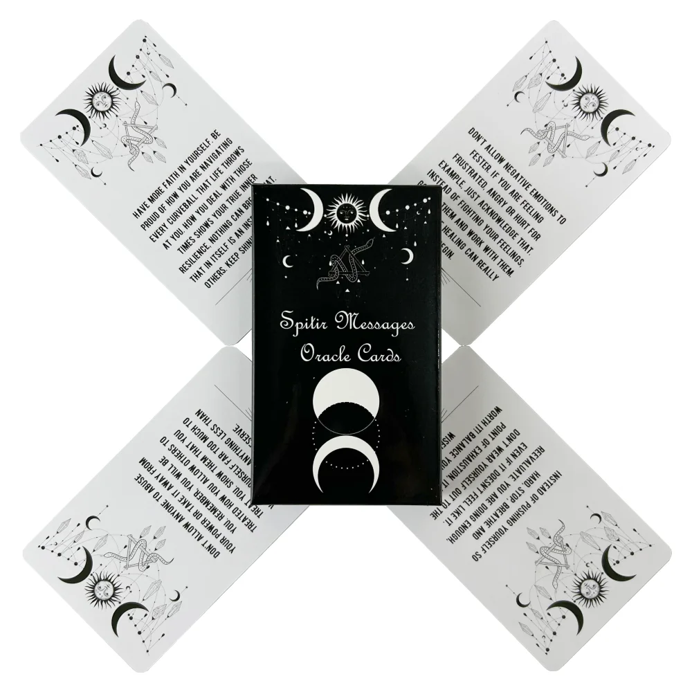 10.3*6cm Spirit Messages Oracle Cards - A 54-Card Deck with Inspiring Messages From Your Guides Playing Cards