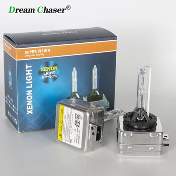 Dream Chaser 2 개 12V 35W HID 전구 크세논 전조등 D1S D2S D3S D4S D1R D2R D3R D4R 크세논 전등 4300K 6000K 8000K 10000K