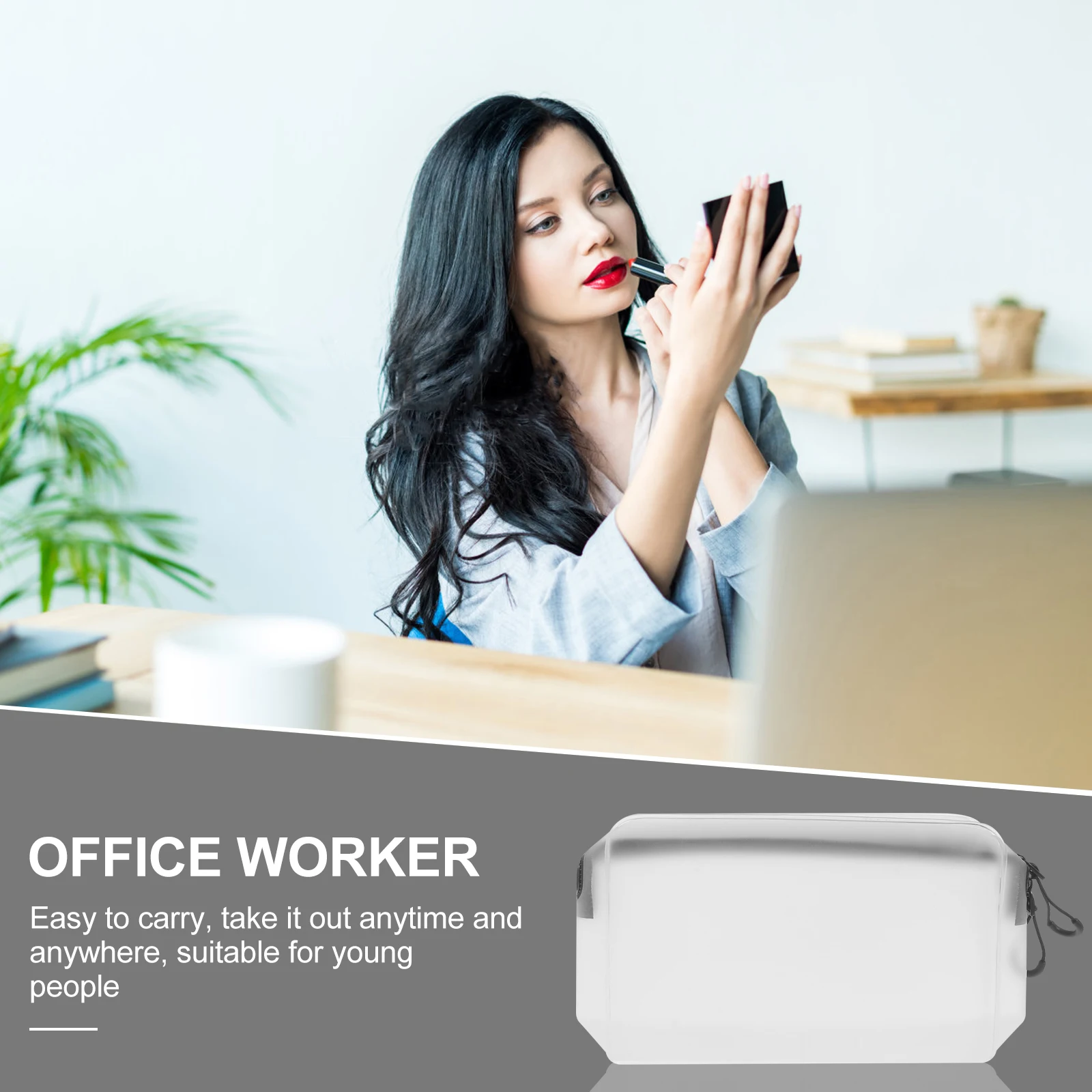 

Portable Toiletry Travel Makeup Storage Organizer Waterproof Pouch Large Capacity Small Size For Trip Storage