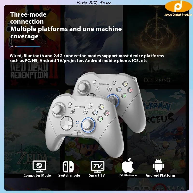 Game Controller Wired Wireless The Third Mock Examination Macro Programming Pc Switch Ns Steam Xbox Handheld Grip Game Controlle