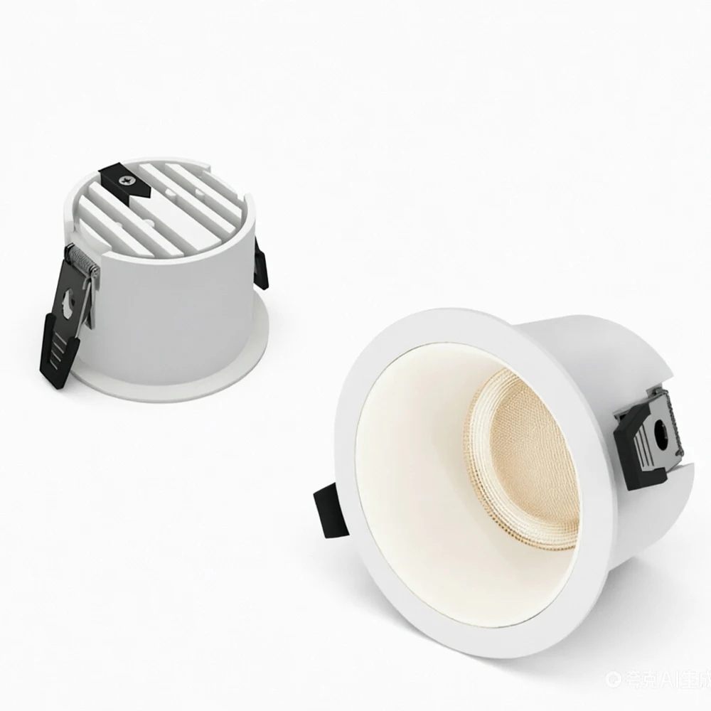 LED High-Efficiency Recessed,ceiling light  anti glare Downlight, AC110V/220V suitable for efficient family living rooms, hotels