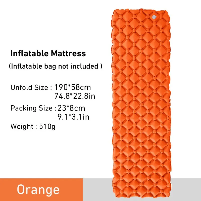 WESTTUNE Camping Slaapmatje Ultralicht Opblaasbaar Matras Draagbare Outdoor Luchtkussen Slaapmat voor Reizen Wandelen