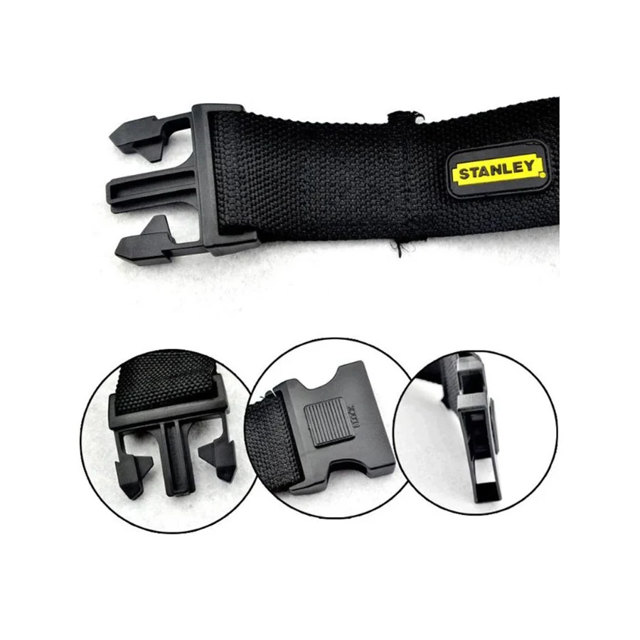 STANLEY 96-257-23/96-258-23 2 Pockets + 2 Jack Tool Pouch Portable Small Tool Bag Waistpack Storage Bag Waist Belt Waist Bag