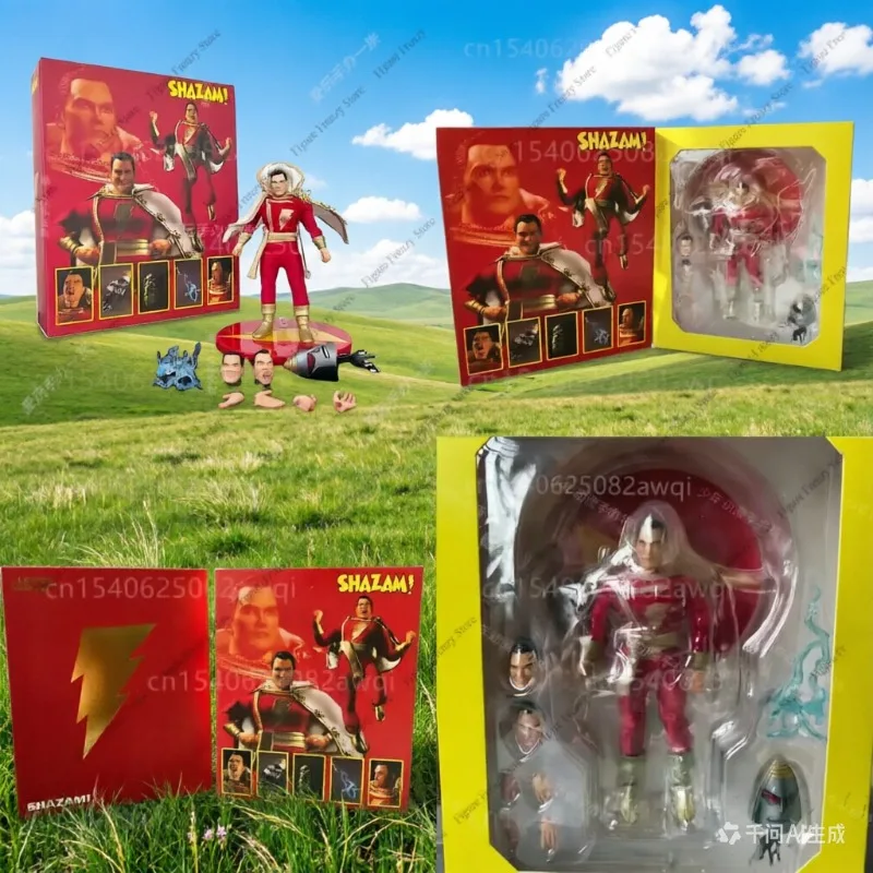 

Специальное предложение: Фигурка Mezco Shazam с настоящей одеждой, высококачественная новая коллекционная аниме-фигурка для демонстрации (16 см)