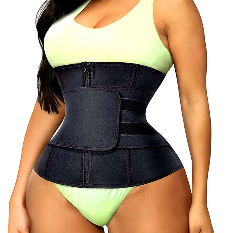 

Утягивающий пояс-корсет 6XL для похудения, неопреновый сауна-пояс, корректирующее белье с молнией, колумбийские корсеты-фахас, утягивающие пояса