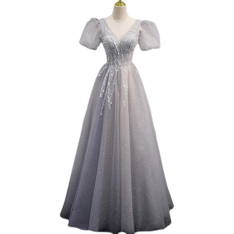 Robe de soirée longue élégante pour femmes, robes d'invité de mariage, luxe, Rh, gala, fête, 2023