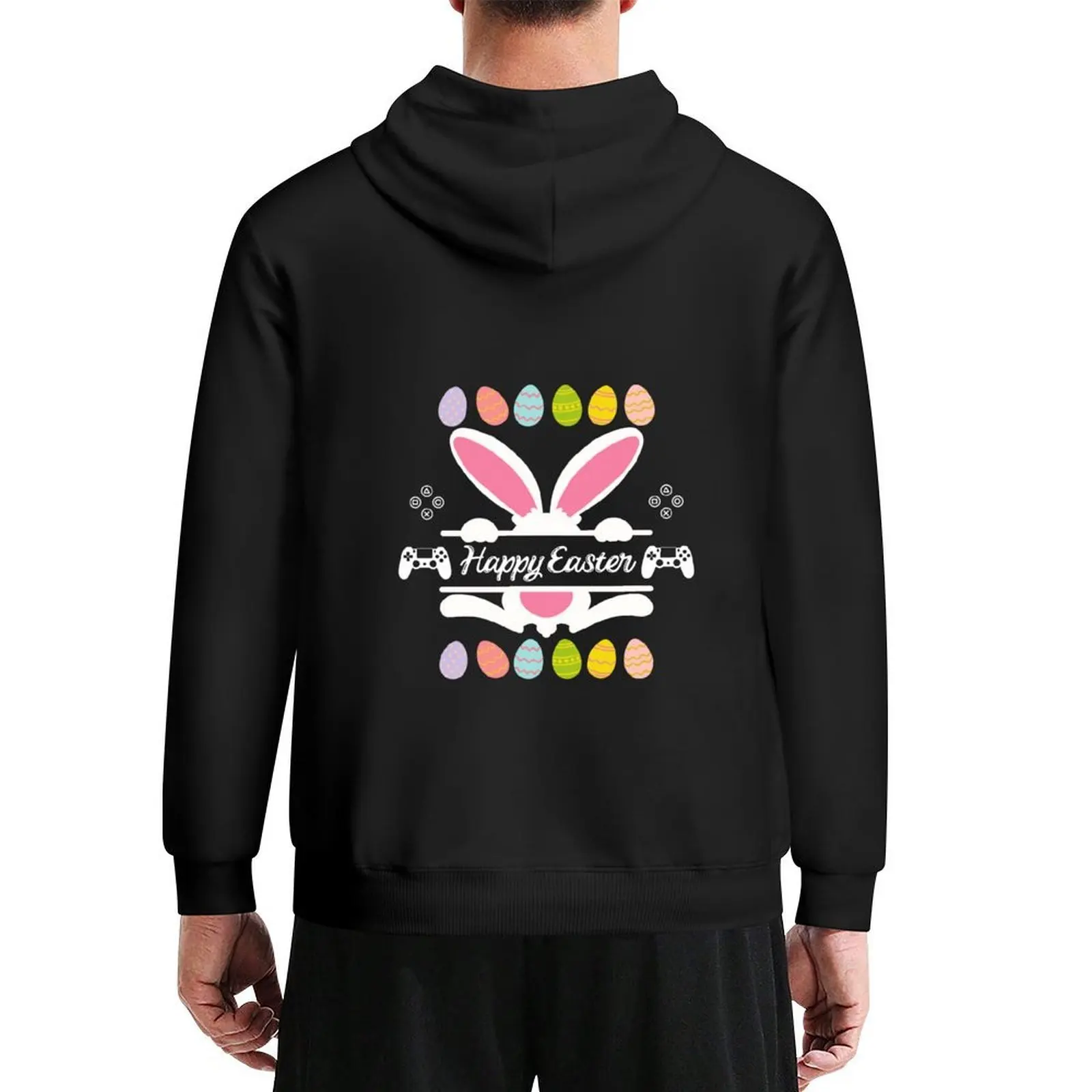 

Video Game Bunny Eggs Happy Easter Day Joyful Tee Hoodie men clothing aesthetic clothing hoodies for men