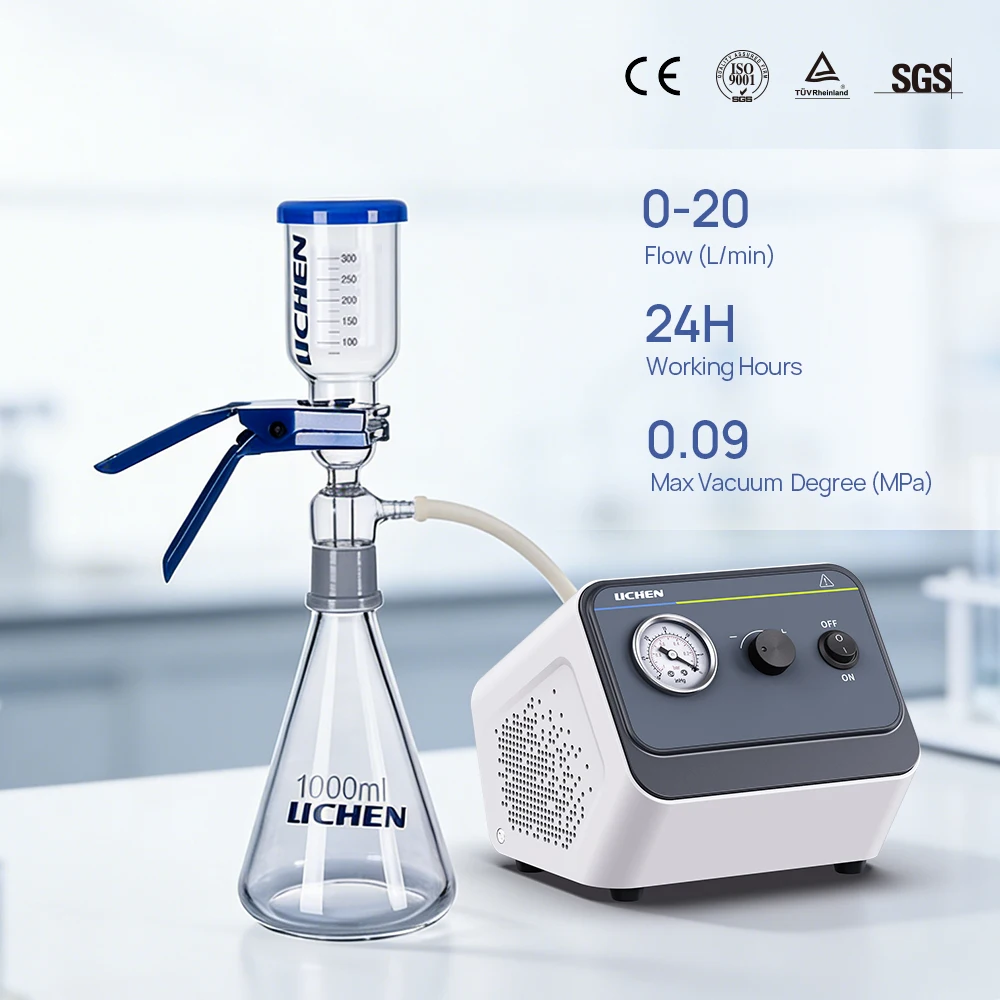 Adjustable Flow Oil Free Diaphragm Vacuum Pump Professional Experimental Equipment for Laboratory