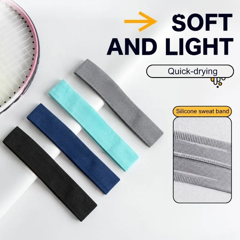 Sports Headband Anti Slip Yoga Hair Band Quick Dry Running Sweatband Workout Headbands for Women Men