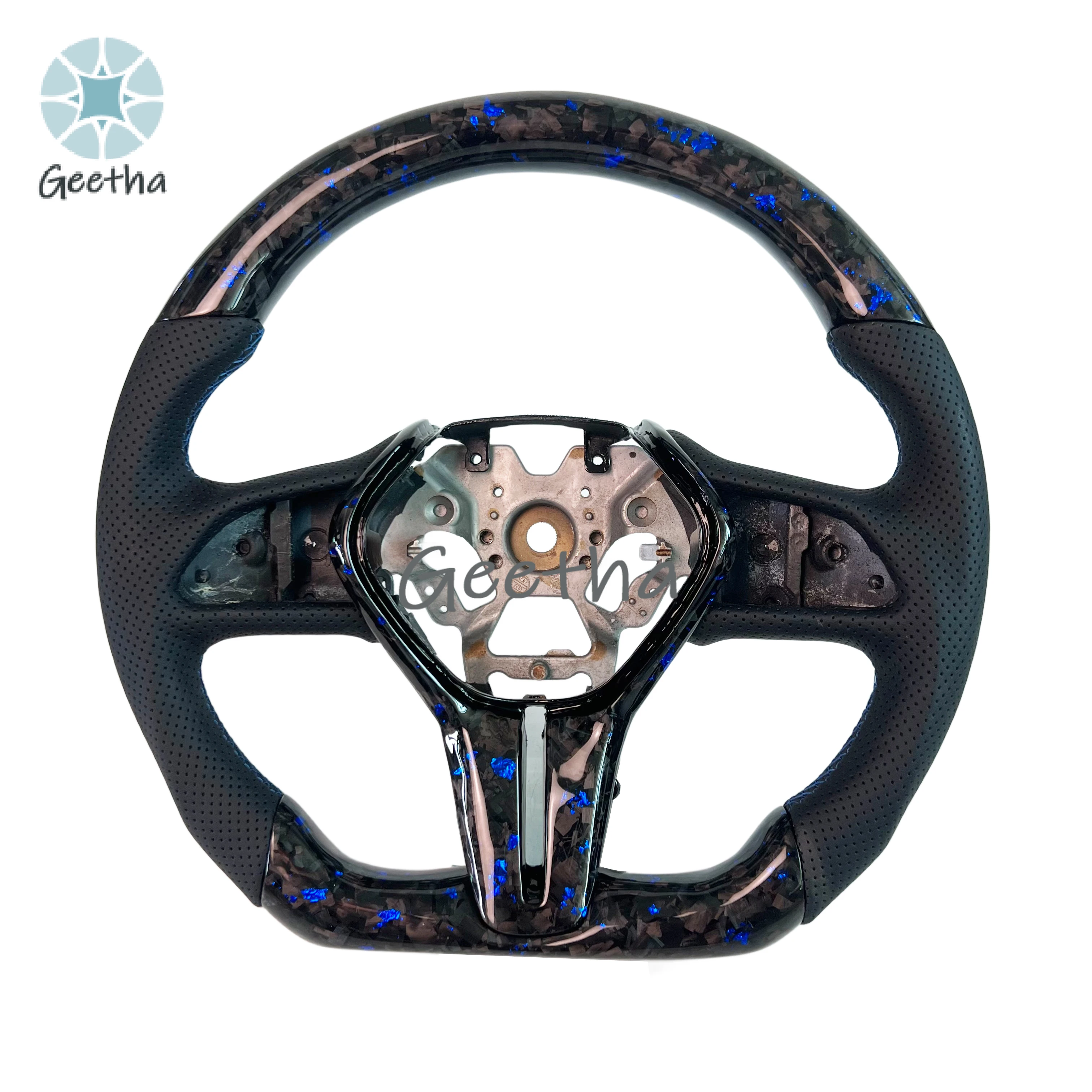 

For Blue Forged Carbon Fiber for Infiniti Q50 Q60 QX60 Q50S Personalized Customized Carbon Fiber Steering Wheel