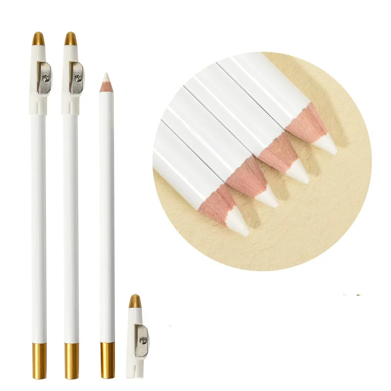 White Barber Beard Tool with Sharpener Hairline Edge Tracer for Hair Shape Professional Haircut Accessories