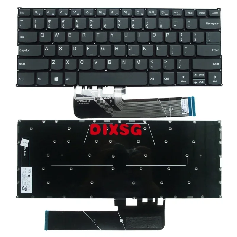 New US Keyboard Backlit for Lenovo Flex 6-14IKB 6-14ARR Yoga 530-14IKB 530-14ARR Yoga 730-13IKB 730-13IWL 730-15IKB 730-15IWL