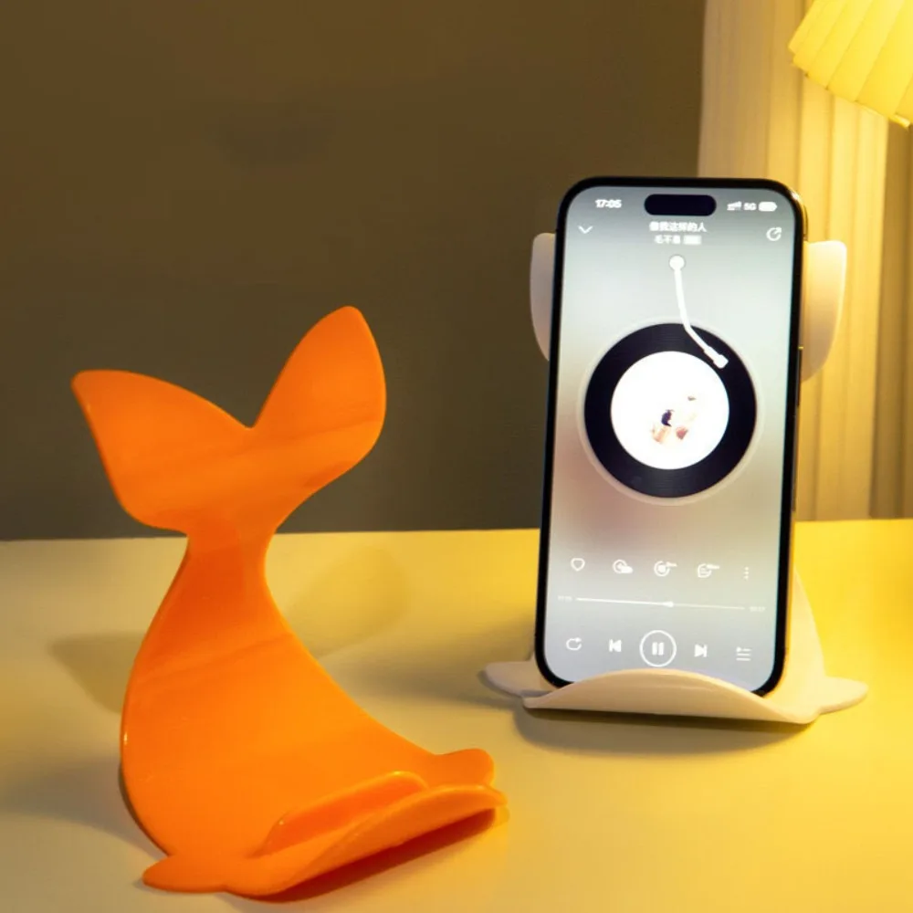 Soporte para teléfono móvil con forma de ballena, soporte para teléfono de escritorio, soporte creativo para teléfono móvil, soporte divertido para teléfono móvil con dibujos animados