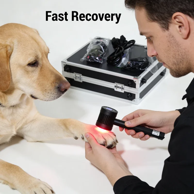 1295mW LLLT 650nm 808nm Infrared Cold Laser Device, Sport Injuries Arthritis Heel Spurs Pain Relief for Human Pets