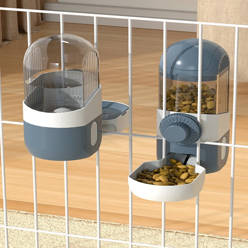 Pet hanging water feeder cat and dog hanging cage automatic food and water feeding artifact pet supplies