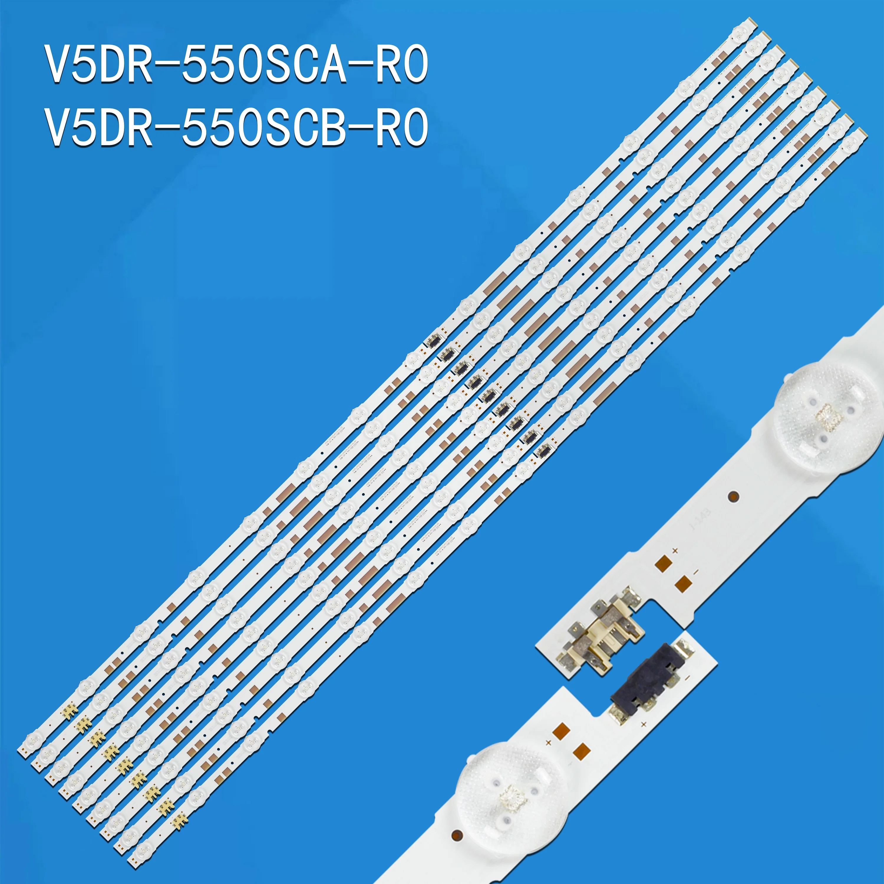 

3V LED Strip For UA55JS7200 UA55JS7200JXXZ UE55JU6800 UE55JU6800K V5DR_550SCA_R0 V5DR_550SCB_R0 BN96-38482A BN96-38481A