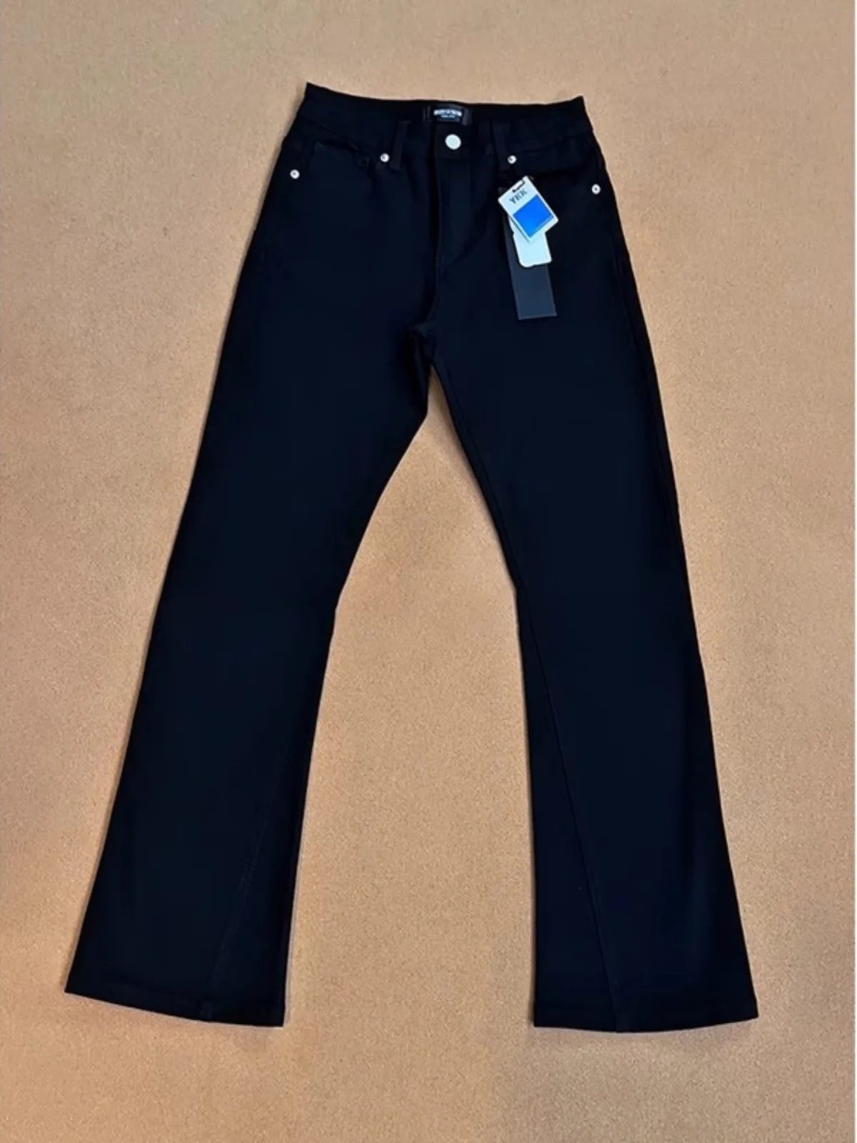 Jeans de Hombre Bla Le Blade de Pierna Recta, Estilo Retro Americano, Corte CleanFit, Pantalones Anchos de Moda Urbana para Primavera y Otoño
