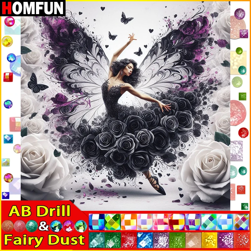 HOMFUN Fairy Dust AB Diamond Painting \