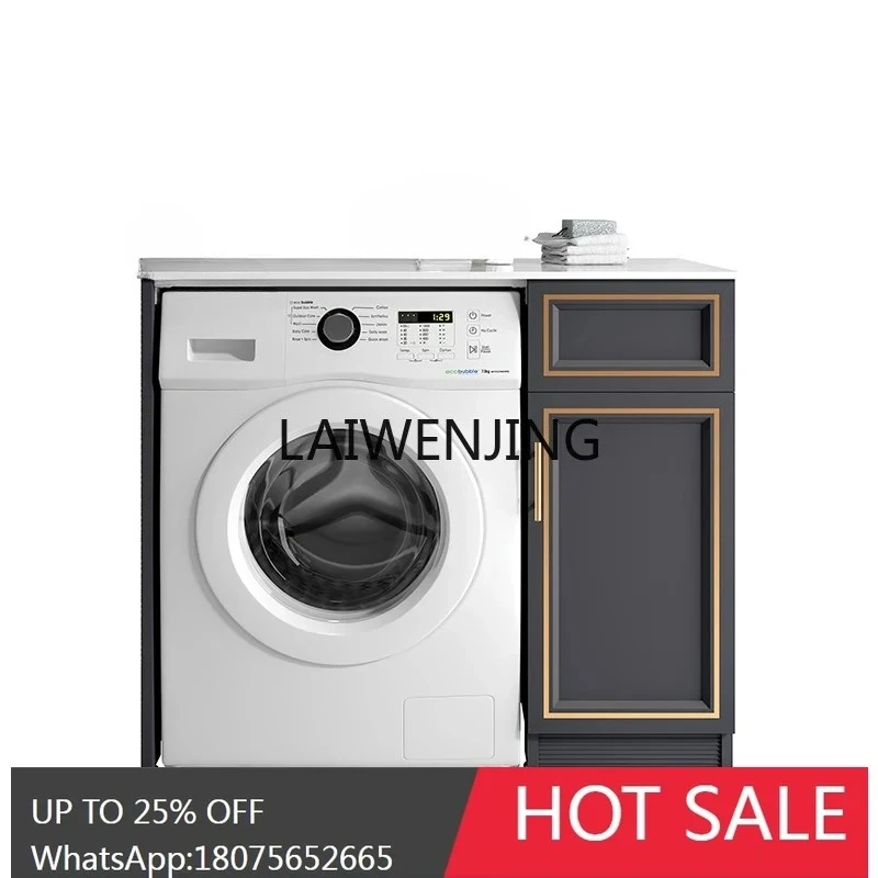 space aluminum drum washing machine protection frame single cabinet flat storage integrated cabinet