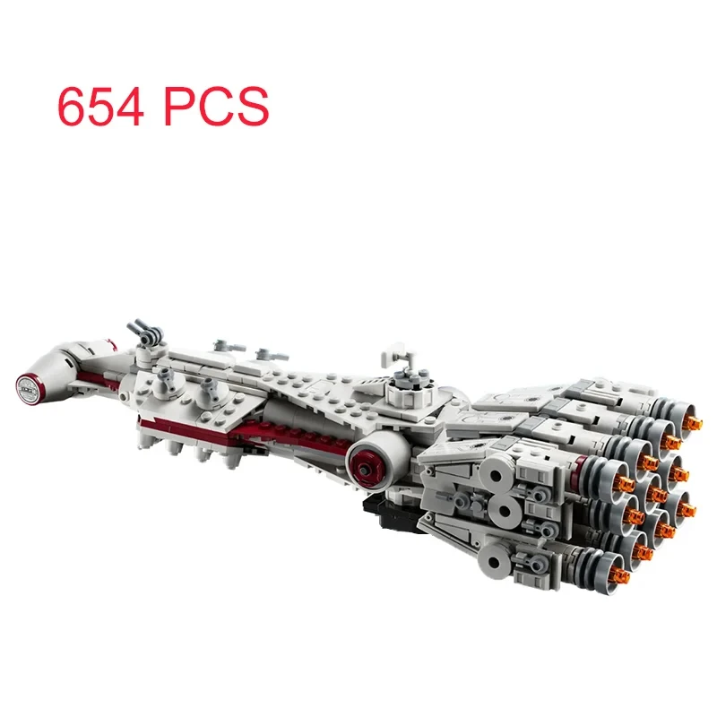 Moc Star Invisible IV Spaceship Building Blocks Bricks Model Compatible With 75377 75376 Toys For Adult Children Birthday Gifts