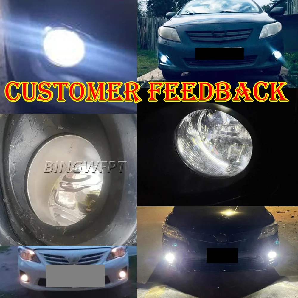 Luces antiniebla LED para coche, iluminación para Toyota RAV 4, March 3, ACA3, Ace, ALA3, GSA3, ZSA3, 2006-2012