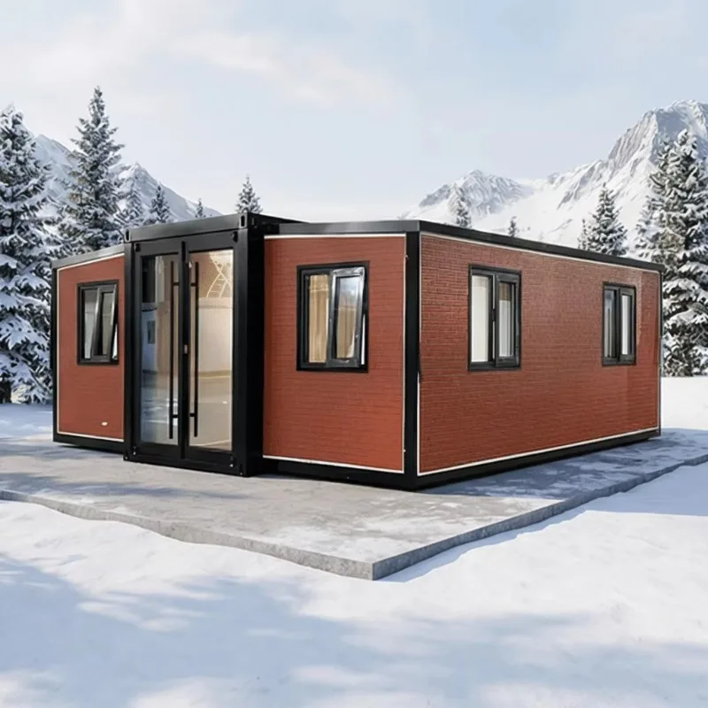 Global Warranty Foldable Prefab House Core Steel Frame Sandwich Panel Period Prefab Container Home Worry Free After Sales
