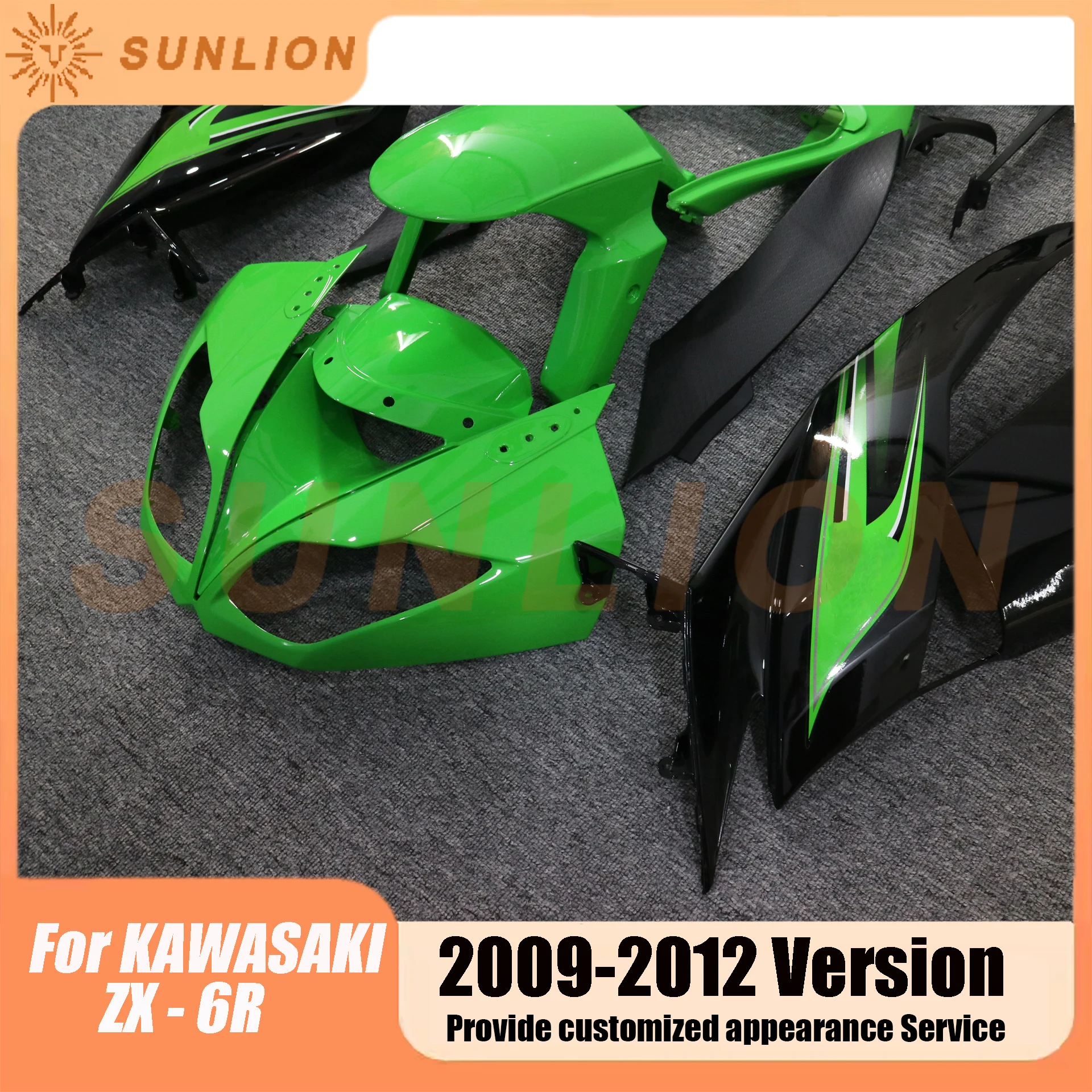 Body Full Fairing Kit For KAWASAKI NINJA ZX-6R 09-12 ZX6R ZX 6R 6 R 09 10 11 12 2009 2010 2011 2012 Fairing