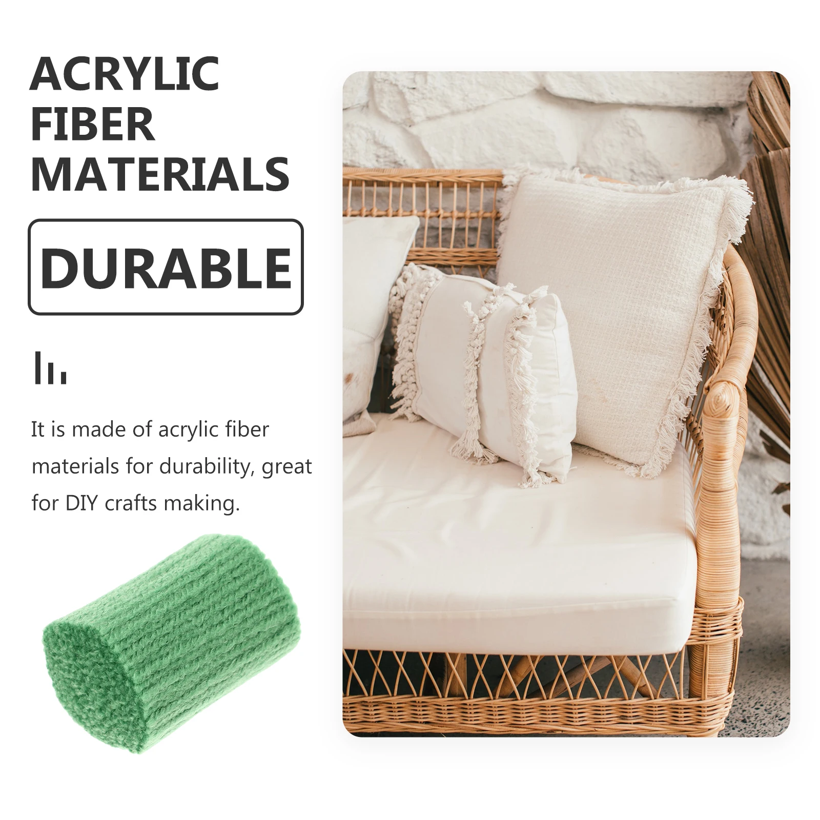 

10pcs 10 Rolls Acrylic Latch Hook Yarn Knitting Wool DIY Carpet Rug Making Supplies Craft Yarn Knitting Wool