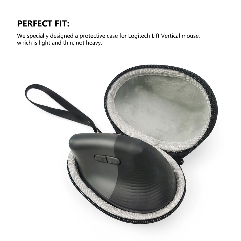 Storage Bag Carring Mouse Protective Cover Mice Hard Case Travel Accessories for Logitech MX Vertical/Lift Vertical Mouse