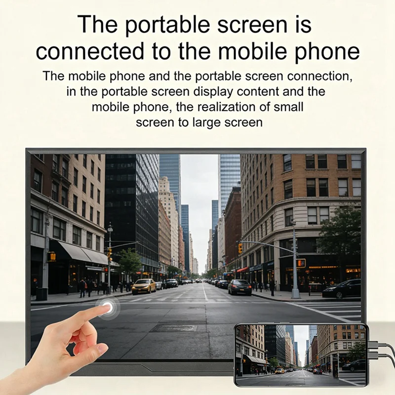 

16-дюймовый портативный монитор с сенсорным экраном 1900x1200P IPS, дополнительный игровой экран, расширенный дисплей для ПК, ноутбука [To&On-e]