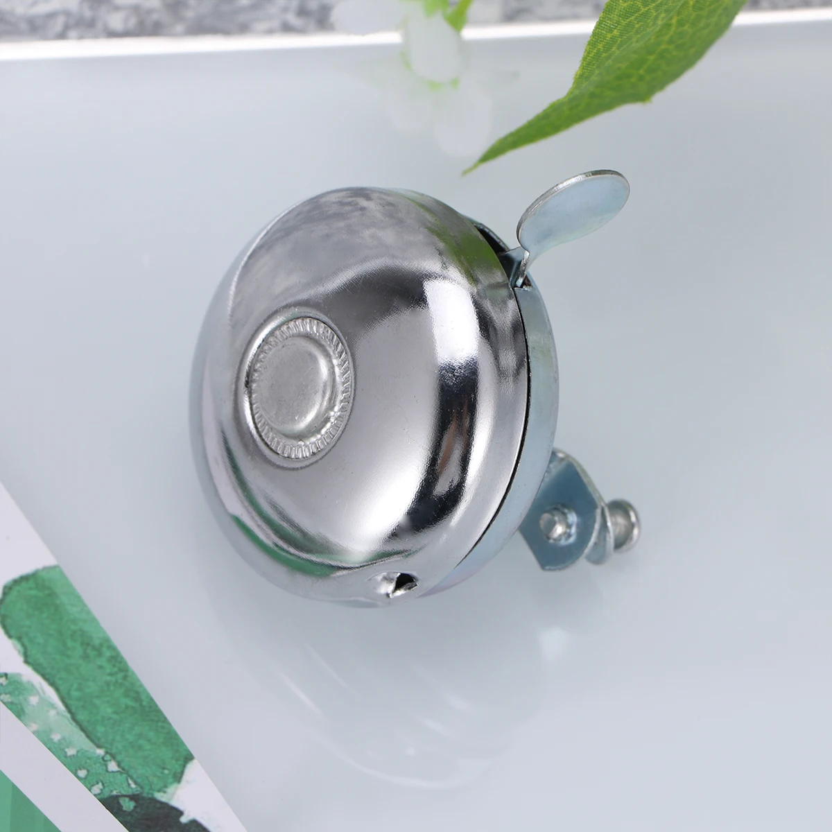 

AntiRust Metal Bike Bell Loud Ringtones Rotated Collision System For Mountain City Bicycles Kids Adults Stylish Compact White