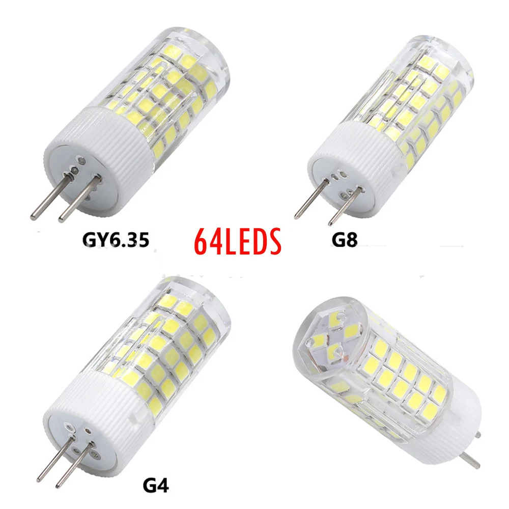 Imagem -04 - Lâmpada Led Crystal Spotlight Lâmpada de Milho 10w g4 E11 E12 E14 E17 Ba15d g8 Gy6.35 Smd2835 ca 110v 220v ca Pcs