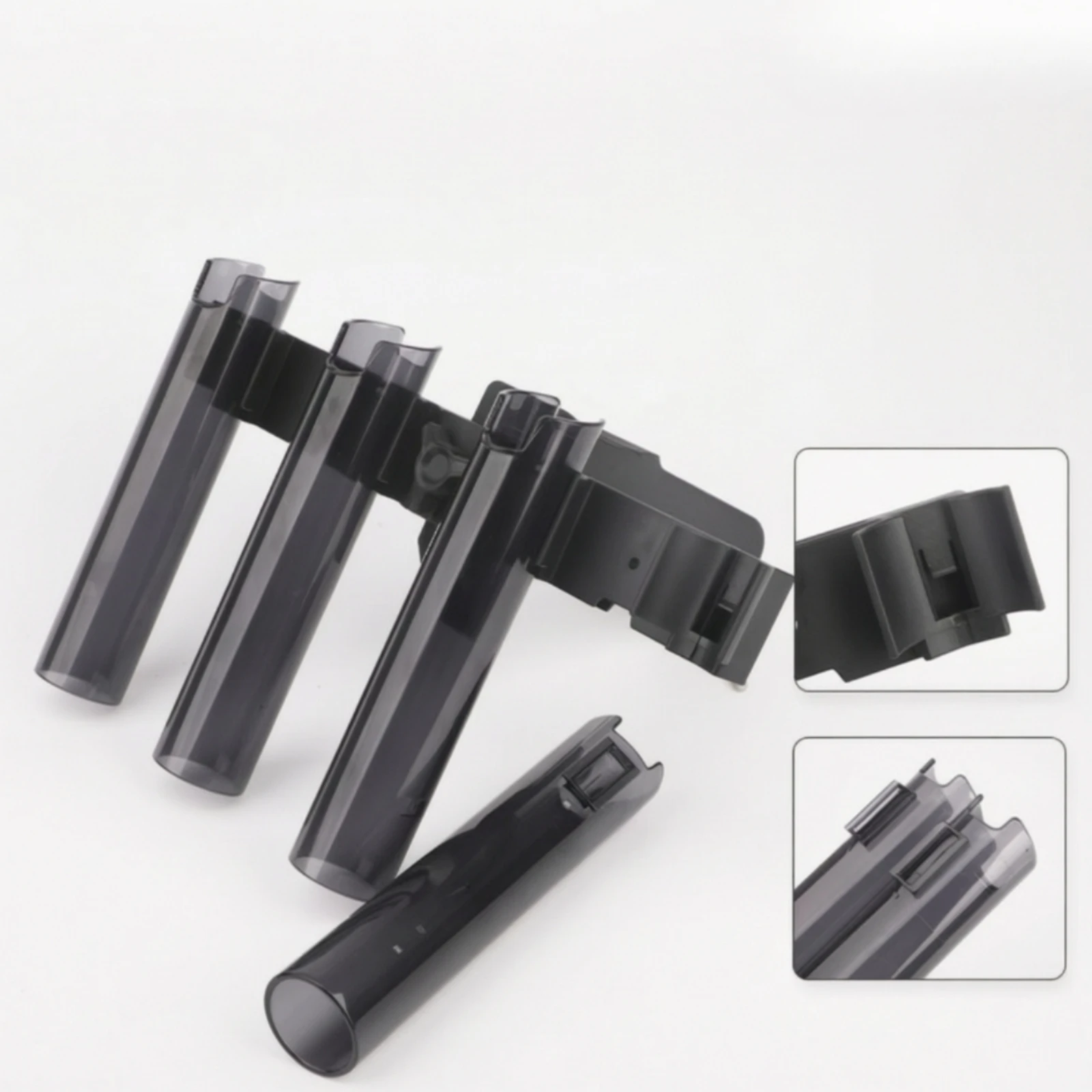 4-Tube Fishing Rod Holder High-Impact-Resistant Rod Holder with Mounting Arm Hardware Sturdy Heavy-Duty for Anglers, Boats