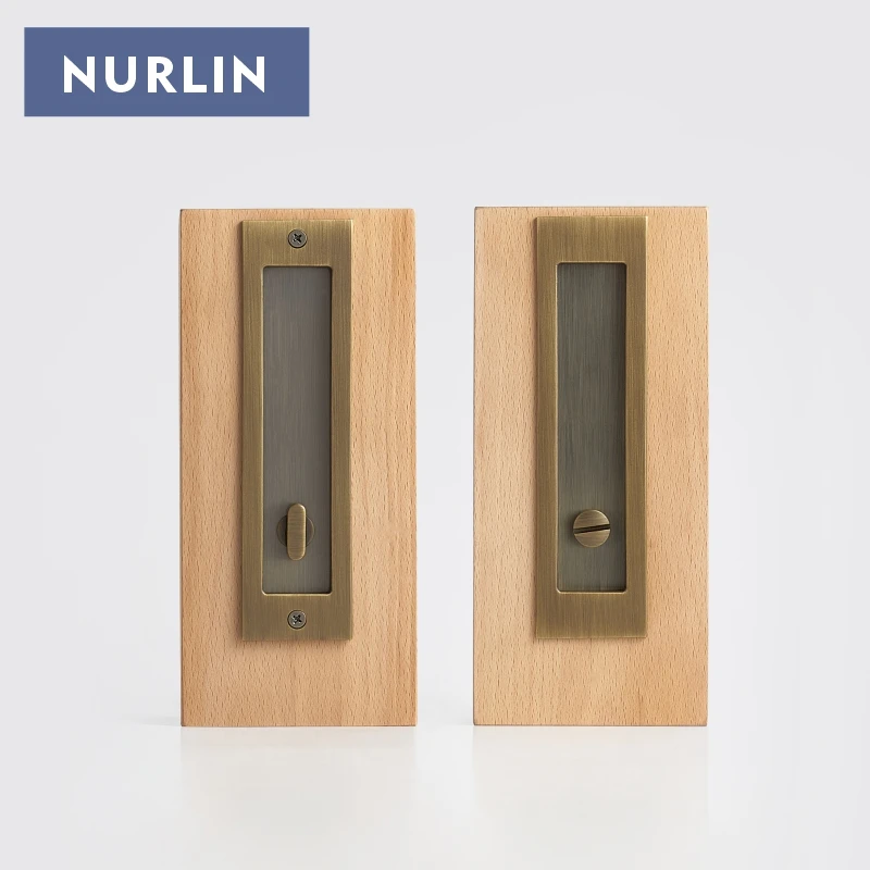 Pocket Door Pulls Sliding Door Handle Brass Flush Pull Coin Release Edge Lipped Nurlin