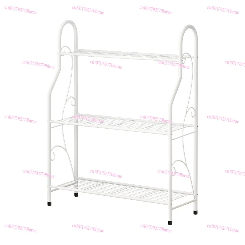 

Simple Shelf 3-layer Multi-functional Wrought Iron Simple and E****mical Assembly Flower Stand