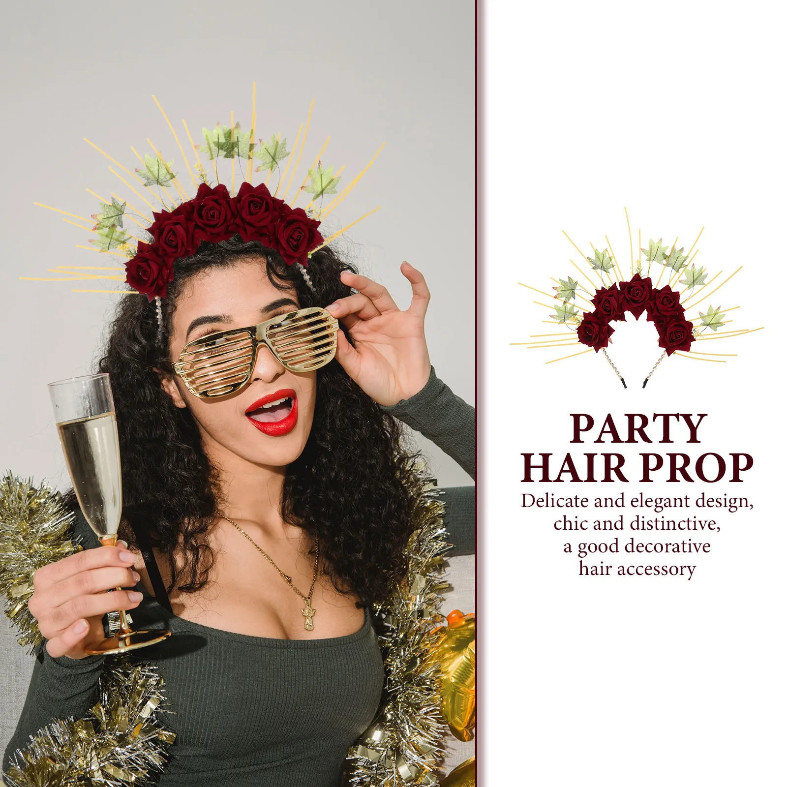

Performance Hair Accessories Engagement Accessory Elegant Headband Girl Cosplay Party Photo Prop Goddess Fabric Headdress