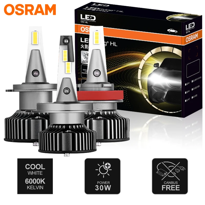 

OSRAM LEDriving HL H7 H4 LED Car Headlight H1 H8 H11 9005 9006 HB3 HB4 HIR2 9012 6000K Super Bright HYZpro Car Lamp Auto Bulbs