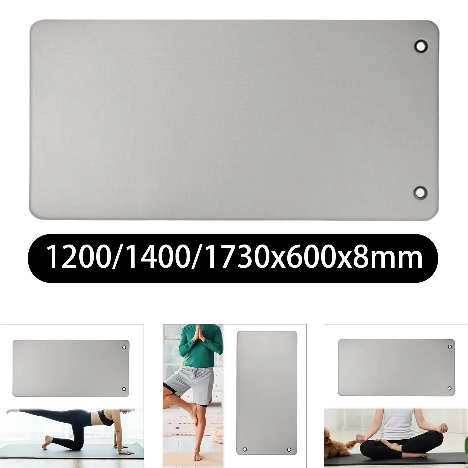 

Yoga Mat Workout Mat PVC Jump Rope Mat with Hanging Holes Rope Skipping Mat
