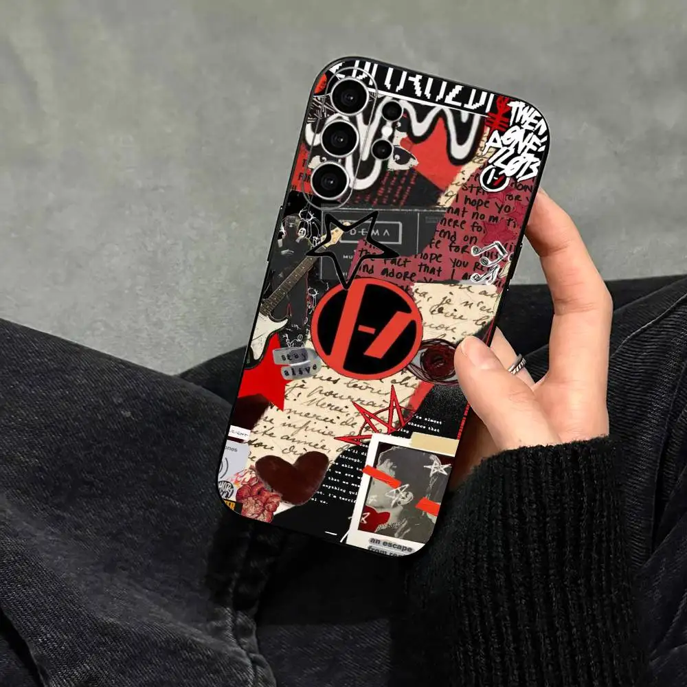 Band T-Twenty One P-PILOTS Phone Case For Samsung S25,S24,S21,S22,S23,S30,Ultra,S20,Plus,Fe,Note,10,9,5G Black Cover