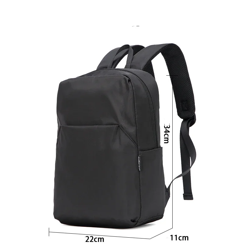 Mini mochila informal para hombre, mochilas ligeras de diseño de marca, mochilas suaves impermeables para hombre, mochilas pequeñas de viaje sólidas simples