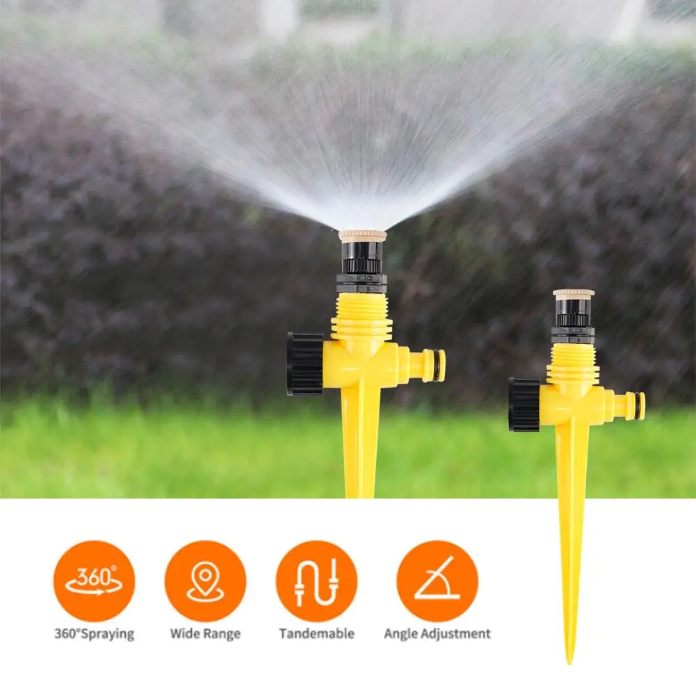 Garden Sprinkler 360° Rotation Lawn Garden Vegetable Automatic Sprinkler Plug For Irrigation Watering System Agriculture Supply