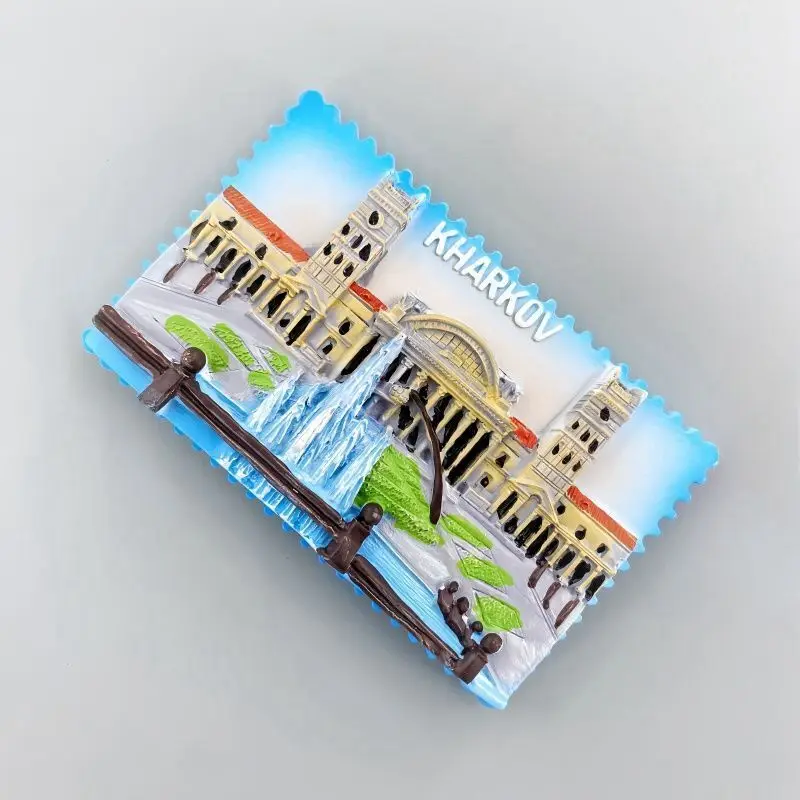 Kharkov Fridge Magnet Refrigerator Sticker Home Decor Resin Ukraine Kharkiv Souvenir Gift