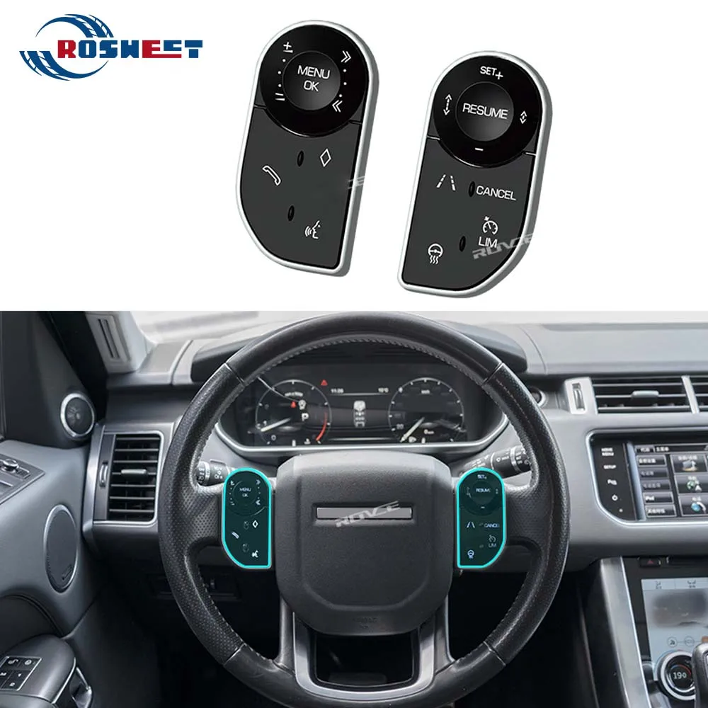 

Car Window Controller Switch Button Lifter Crystal Button For Land Rover Range Rover Vogue 2013-2017 RR Sport 14-17