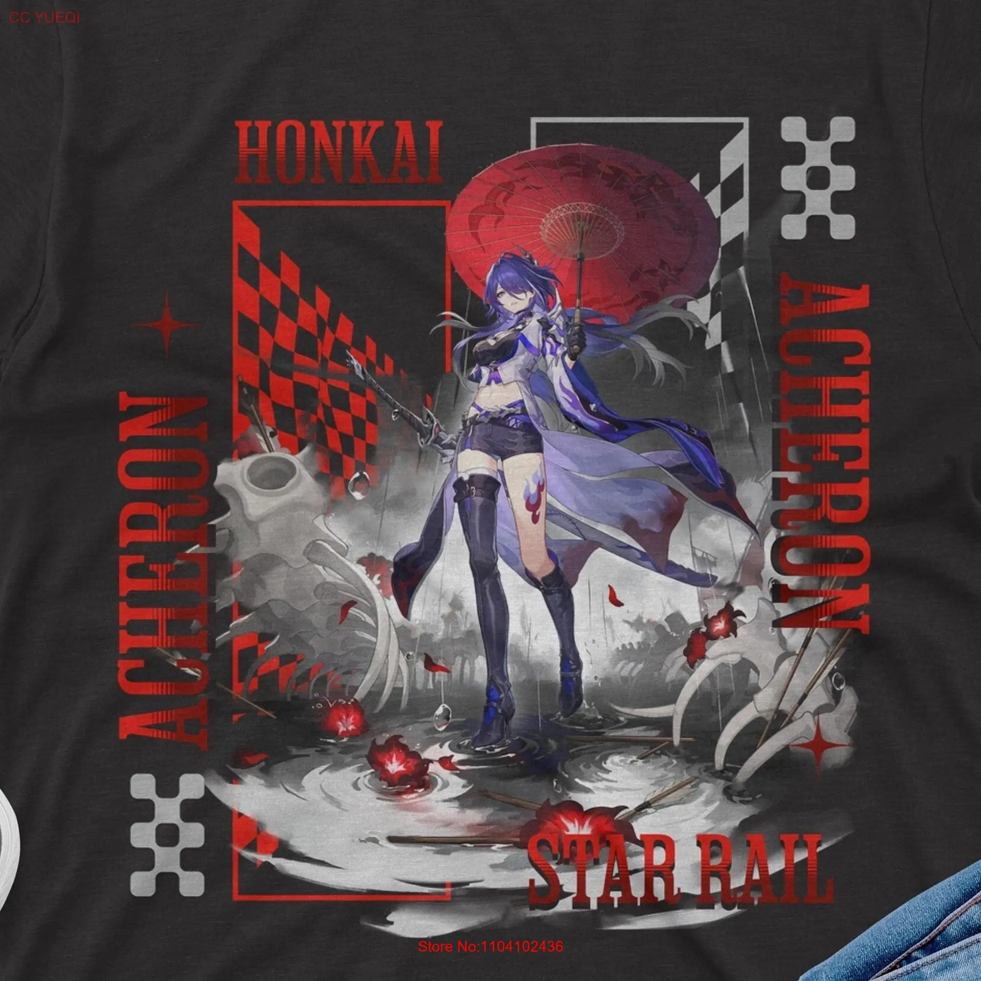 Acheron Honkai Star Rail T Shirt Premium Quality Apparel with Stunning Designs Perfect for Gamers Anime Enthusiasts