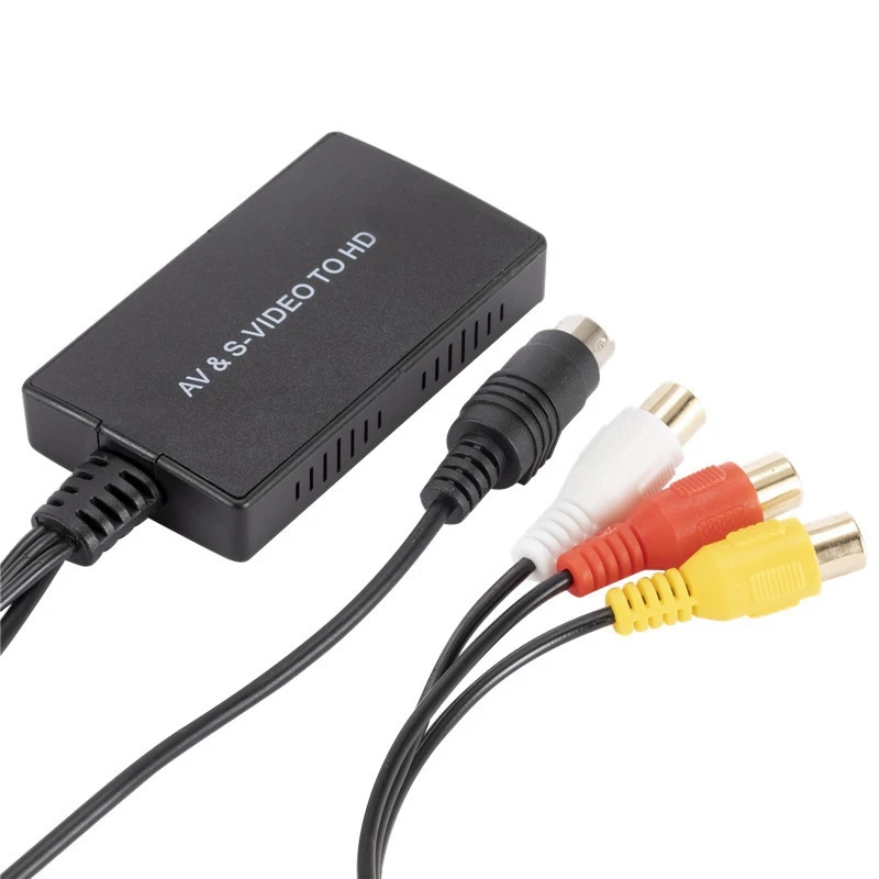 Svideo Naar Hdmi Converter S-Video En 3rca Cvbs Composiet Naar Audio Video Converter Ondersteuning 1080P 720P