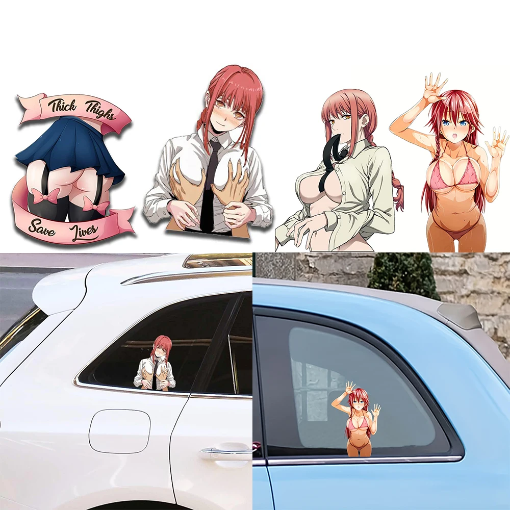 ملصق جسم أنيمي أنثوي ، سيارة ، نافذة ، كمبيوتر محمول ، دراجة نارية ، لوح تزلج ، حقائب ، ديكور ذاتي الصنع ، ملحقات ديكور ، 1 * #1