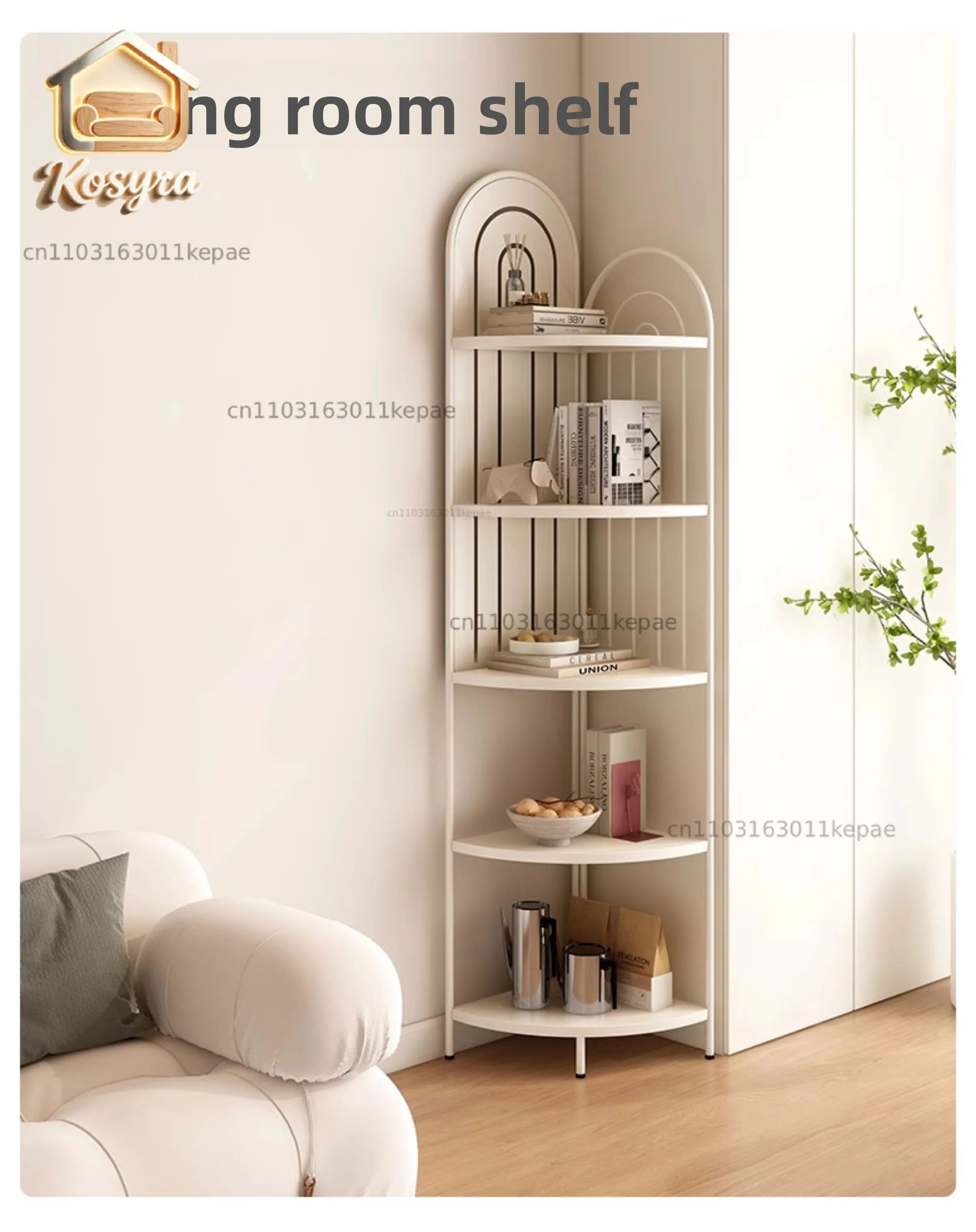 Triangular Shelf Corner Floor-to-ceiling Home Corner Bookshelf Wall Floor-to-ceiling Locker Storage Rack Multi-layer Wall Side